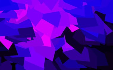 Koyu mor, pembe vektör düzeni çizgiler, üçgenler. Üçgenli soyut gradyan çizimi. Duvar kağıtları için zarif tasarım.