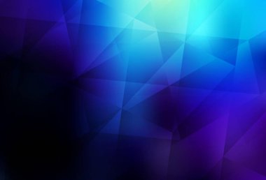 Koyu mavi vektör çokgen çizimi. Origami stilinde gradyan ile yaratıcı geometrik illüstrasyon. Web siteniz için yeni bir doku.