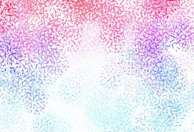 Açık mavi, parlak çizgili kırmızı vektör arkaplan. Bulanık arkaplanda gradyanı olan çizgiler. Güzel geçmişiniz için şablon.