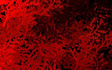 Koyu kırmızı vektör doğal desenli ağaçlar, dallar. Basit soyut arkaplandaki ağaçlar renkli eğimli. Duvar kağıtları, boyama kitapları için desen.