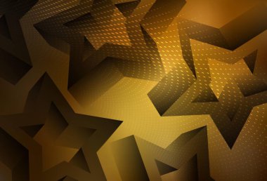 Koyu turuncu, güzel yıldızlı vektör dokusu. Yıldızlı modern geometrik soyut çizim. İş ilanınız için akıllı tasarım.