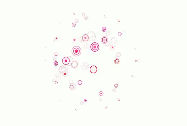 Светло Розовая Зеленая Векторная Компоновка Кружочками Блестящие Абстрактные Иллюстрации Размытыми — стоковый вектор