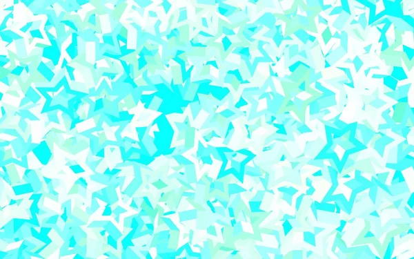 Fondo Vectorial Verde Claro Con Estrellas Colores Ilustración Colores Brillantes — Vector de stock