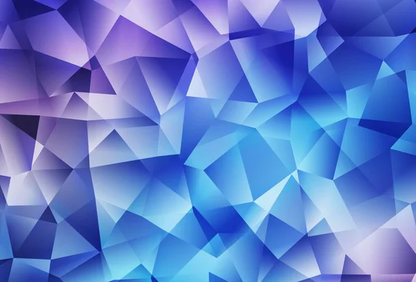 Hellrosa Blaues Vektorgradienten Dreiecksmuster Ein Muster Mit Polygonalen Formen Ein — Stockvektor
