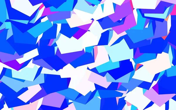 Light Blue Red Vector Layout Hexagonal Shapes Glitter Abstract Illustration — Stock Vector