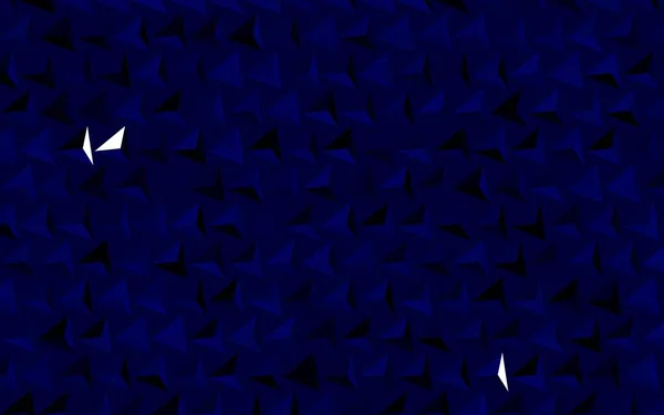 삼각형으로 이루어진 어두운 Blue 추상적 삽화를 삼각형 모양으로 소책자와 전단을 — 스톡 벡터