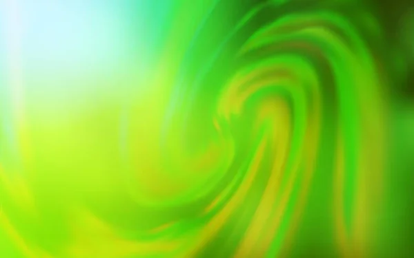 Hellgrüner Gelber Vektor Verschwommen Und Farbige Muster Leuchtend Farbige Illustration — Stockvektor