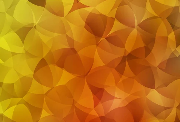 Мозаика Светло Оранжевого Векторного Треугольника Красочная Абстрактная Иллюстрация Треугольниками Шаблон — стоковый вектор