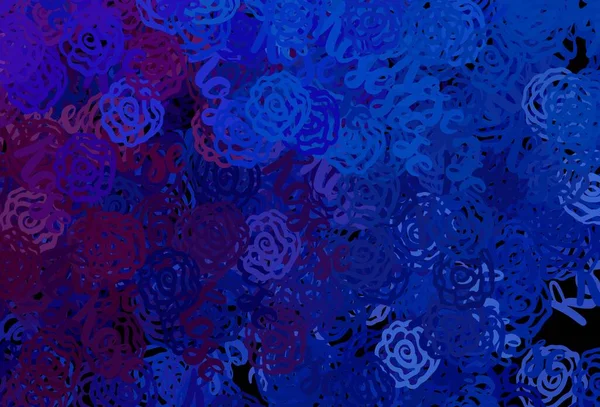 Σκούρο Ροζ Μπλε Διανυσματικό Πρότυπο Χαοτικά Σχήματα Απλή Πολύχρωμη Απεικόνιση — Διανυσματικό Αρχείο