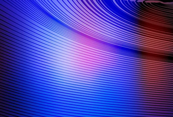 Bleu Clair Fond Vectoriel Rouge Avec Lignes Courbes Illustration Colorée — Image vectorielle