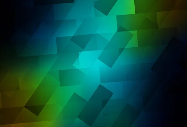 Σκούρο Μπλε Κίτρινο Διανυσματικό Μοτίβο Τετράγωνο Στυλ Όμορφη Απεικόνιση Ορθογώνια — Διανυσματικό Αρχείο