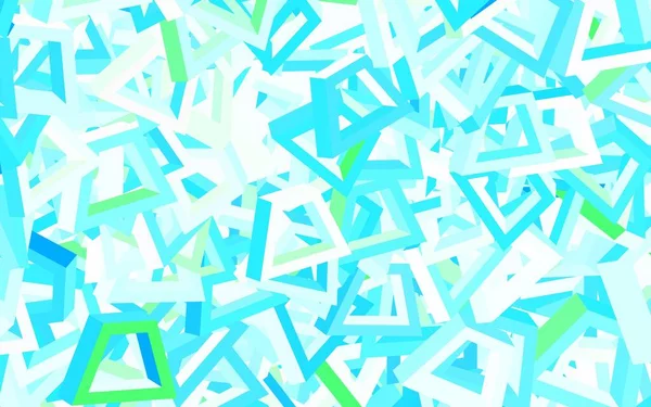 Azul Claro Textura Vectorial Verde Con Formas Abstractas Formas Caóticas — Vector de stock