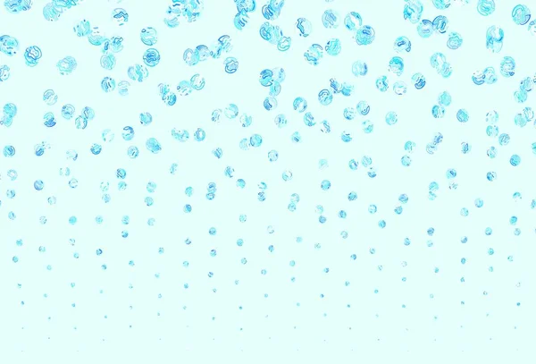 Fond Vectoriel Bleu Clair Avec Bulles Design Décoratif Flou Dans — Image vectorielle