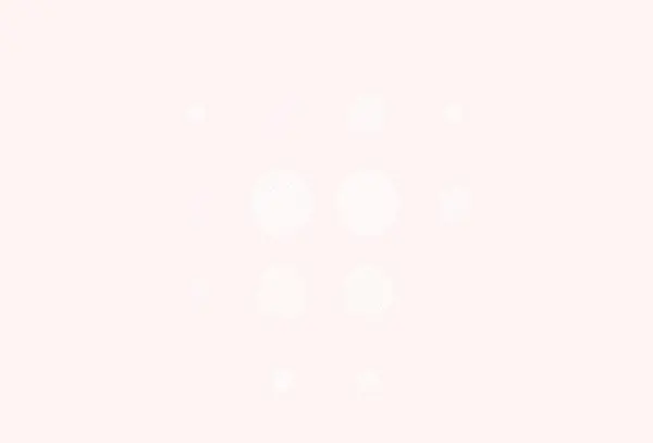 Светло Розовая Желтая Векторная Компоновка Кружочками Размытые Пузыри Абстрактном Фоне — стоковый вектор