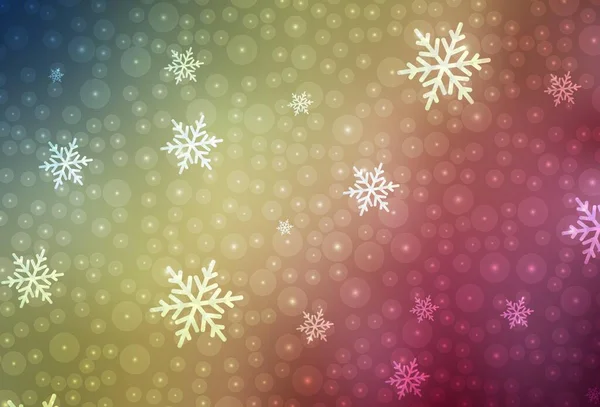 라이트 배경은 스타일이다 Xmas Balls Snowflakes Xmas 스타일의 디자인 포스터 — 스톡 벡터