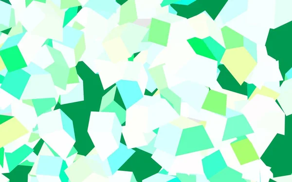 浅蓝色 绿色矢量背景与抽象形状 简单的彩色插图与抽象的渐变形状 壁纸精美的设计 — 图库矢量图片
