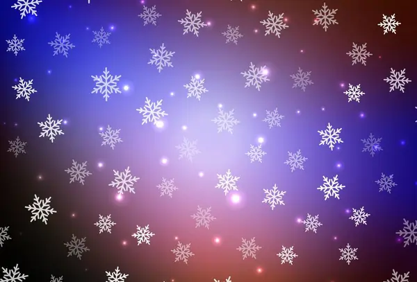 ダークブルー 誕生日スタイルのレッドベクトルテクスチャ クリスマスの属性を持つシンプルなグラデーションイラスト ポスター 書籍のバナーのパターン — ストックベクタ