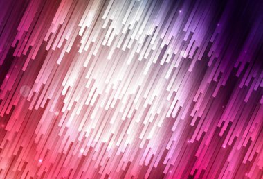 Açık pembe, parlak çizgili kırmızı vektör arkaplan. Bulanık arkaplanda gradyanı olan çizgiler. Güzel geçmişiniz için şablon.