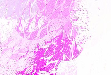 Açık Mor, soyut şekilli pembe vektör arkaplan. Rastgele şekillerle soyut tarzda dekoratif tasarım. Duvar kağıtları için zarif tasarım.