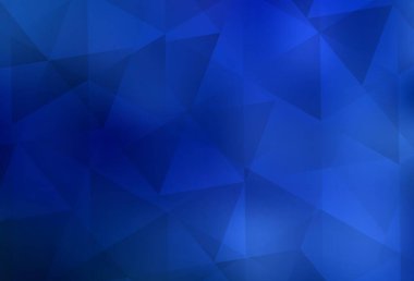 Hafif BLUE vektör mozaik şablonu. Çokgen şekilli bir örnek. İşiniz için en iyi üçgen tasarım.