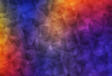 Koyu mavi, kırmızı vektör düşük polimerli doku. Çokgen şekilli bir örnek. Pankartın için tamamen yeni bir şablon.