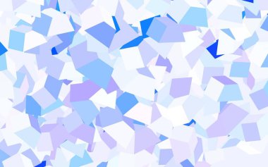 Kaotik şekilli açık mavi vektör şablonu. Soyut tarzda rengarenk gradyan şekilleri olan bir resim. İşiniz için en iyi akıllı tasarım.