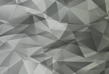 Light Gray vektör soyut mozaik arkaplan. Gradyanı olan zarif parlak çokgen çizimi. Web siteniz için yeni bir doku.