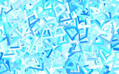 Memphis şekilli hafif MLUE vektör arkaplanı. Soyut tarzda rengarenk gradyan şekilleri olan bir resim. Bir cep telefonu için arka plan.