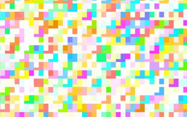 Açık Çokrenkli vektör dokusu dikdörtgen biçiminde. Renkli dikdörtgenleri olan bir resim. Şablon bir arkaplan olarak kullanılabilir.
