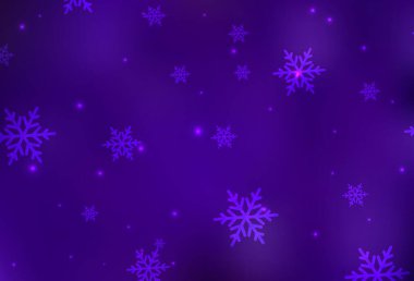 Noel tarzında koyu mor vektör deseni. Gradyan Noel elementleri içeren bir Akıllı Çizim. Bir üniversite posteri için en iyi tasarım, afiş.