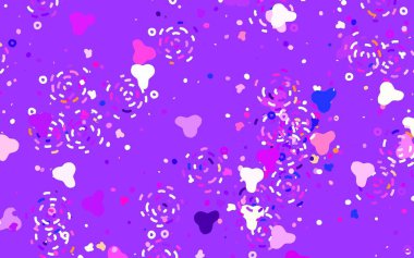 Memphis şekilli Light Multicolor vektör arkaplanı. Soyut gradyan şekilli basit renkli çizimler. Duvar kağıtları için zarif tasarım.