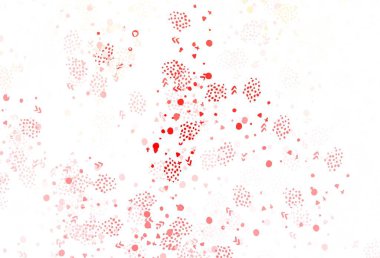 Soyut şekilli açık kırmızı vektör arkaplanı. Modern tarzda değişen renkli kaotik formlar. Web siteniz için basit tasarım.