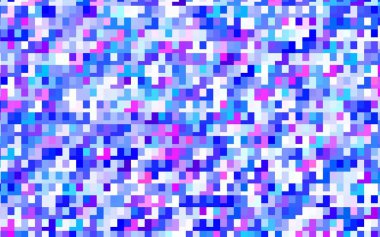 Açık mavi, çizgileri ve dikdörtgenleri olan kırmızı vektör düzeni. Soyut stil ve dikdörtgenlerle dekoratif tasarım. Reklamlar için desen.