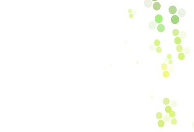 Açık yeşil, daire şekilli sarı vektör düzeni. Doğa tarzında renkli baloncuklu soyut illüstrasyon. İş ilanınız için tasarım.