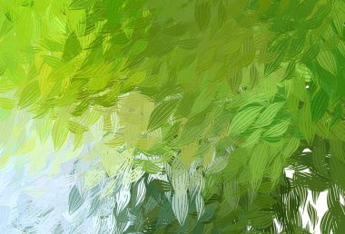 Açık yeşil, kaotik şekilli sarı vektör şablonu. Soyut tarzda rengarenk gradyan şekilleri olan bir resim. Web siteniz için basit tasarım.