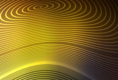 Koyu yeşil, kıvrımlı çizgileri olan sarı vektör şablonu. Basit bir şekilde yepyeni renkli bir tasvir. Marka kitabı için şık bir desen.