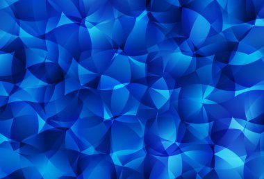 Açık BLUE vektör çokgen arkaplan. Üçgenlerden oluşan parlayan çokgen çizimler. Arkaplanlarınız için desenli desen.