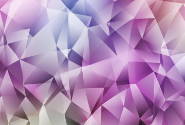 Açık Mor, pembe vektör eğimli üçgenler. Gradyanı olan üçgen geometrik örnek. Arkaplanlarınız için desenli desen.