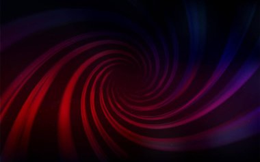 Koyu pembe, uzay yıldızlı kırmızı vektör şablonu. Bulanık arkaplandaki ve gradyanı olan uzay yıldızları. Fütürist reklamlar ve kitapçıklar için şablon.