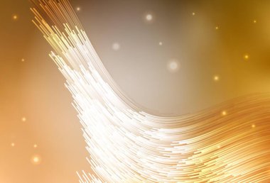 Eğri çizgileri olan hafif turuncu vektör arkaplanı. Değişken çizgileri olan renkli geometrik örnek. Tasarımınız için basit şablon.