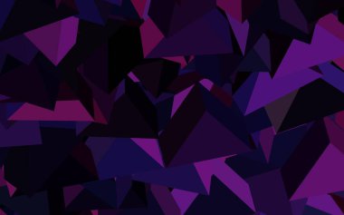 Çizgileri ve üçgenleri olan koyu pembe vektör arkaplanı. Üçgenli soyut gradyan çizimi. Duvar kağıtları için zarif tasarım.