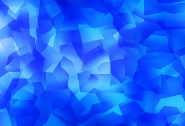 Luz Azul Vector Patrón Poligonal Abstracto Ilustración Abstracta Brillante Con — Vector de stock