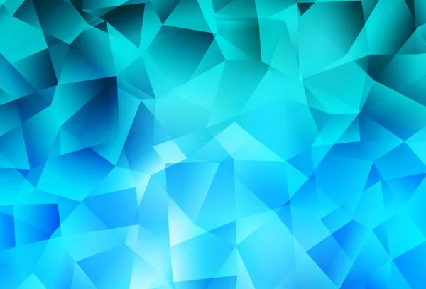 Light Blue Vektor Abstraktes Mosaikmuster Leuchtend Bunte Illustration Mit Dreiecken — Stockvektor