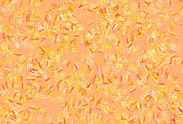 ライトピンク 繰り返し棒 ドットを持つ黄色のベクトルテンプレート カラフルな棒で抽象的なイラストを光る 小冊子 チラシのパターン — ストックベクタ