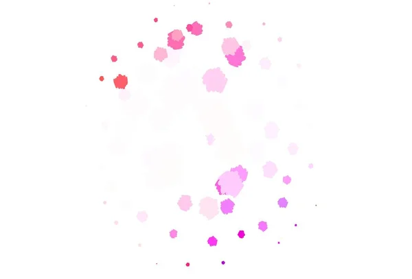 Светло Розовый Красный Векторный Фон Цветами Красочные Хаотические Формы Градиентом — стоковый вектор