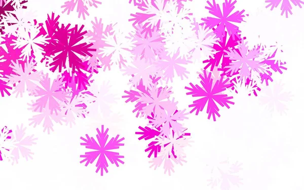 Светло Розовый Векторный Фон Цветами Декоративный Дизайн Цветов Белом Фоне — стоковый вектор