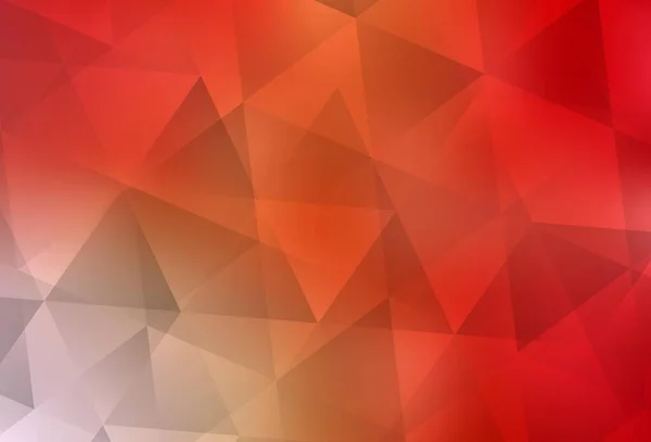 Modèle Polygonal Vecteur Rouge Clair Jaune Illustration Colorée Brillante Avec — Image vectorielle