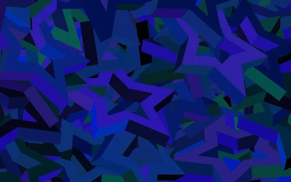 Lichtroze Blauw Vectorpatroon Met Kerststerren Decoratieve Glanzende Illustratie Met Sterren — Stockvector