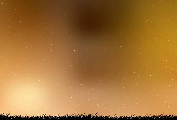 Світло Оранжева Векторна Текстура Зірками Молочного Способу Розмитий Декоративний Дизайн — стоковий вектор