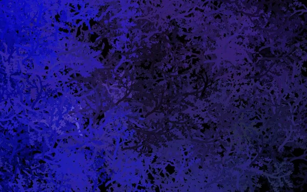 Dark Purple Vektor Elegantes Muster Mit Bäumen Ästen Kreative Illustration — Stockvektor
